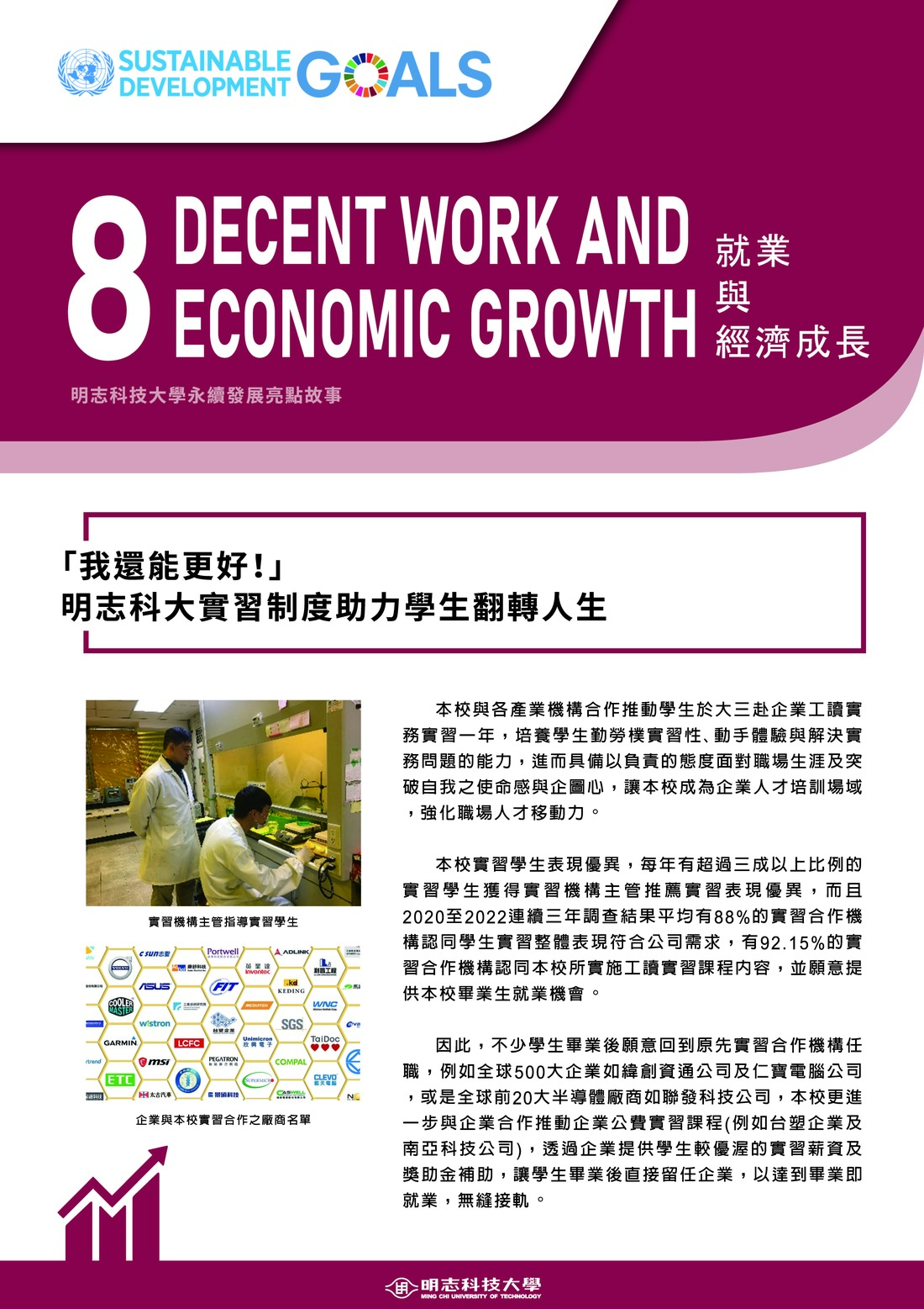 2022永續發展亮點故事_8_「我還能更好！」明志科大實習制度助力學生翻轉人生(Open new window/jpg file)Image