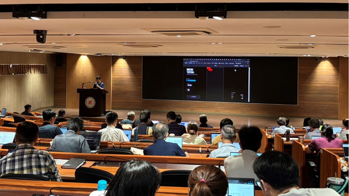 Ming Chi administrators and faculty members exploring how to use Google AI Studio through natural language prompts for coding and app development.(Open new window/png file)Image