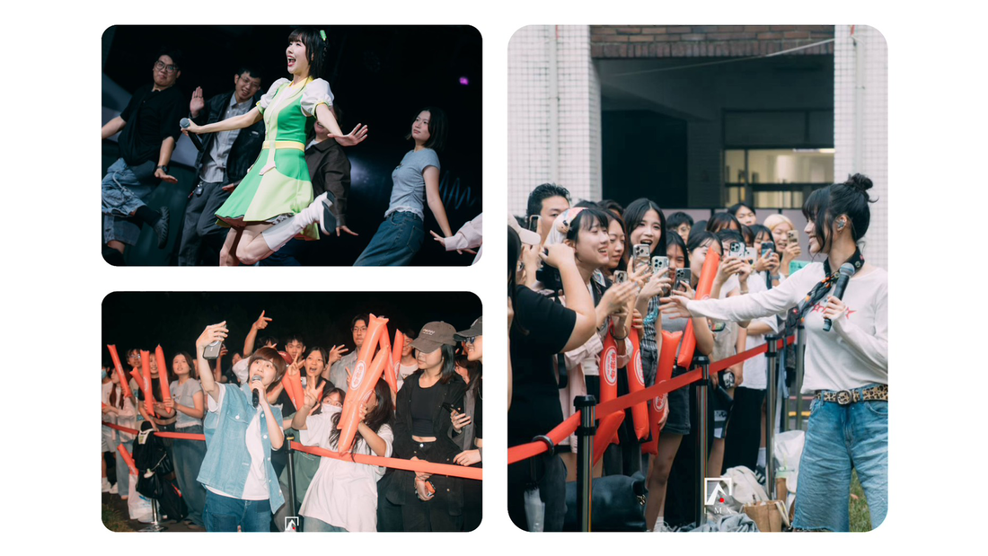 Sister Kiwi energized the crowd with a lively dance-along, while Wei Wei (Wei Chia-ying) and Sabrina (Hu Hsun-wu) engaged faculty and students with outstanding performances, earning enthusiastic responses.(Open new window/png file)Image